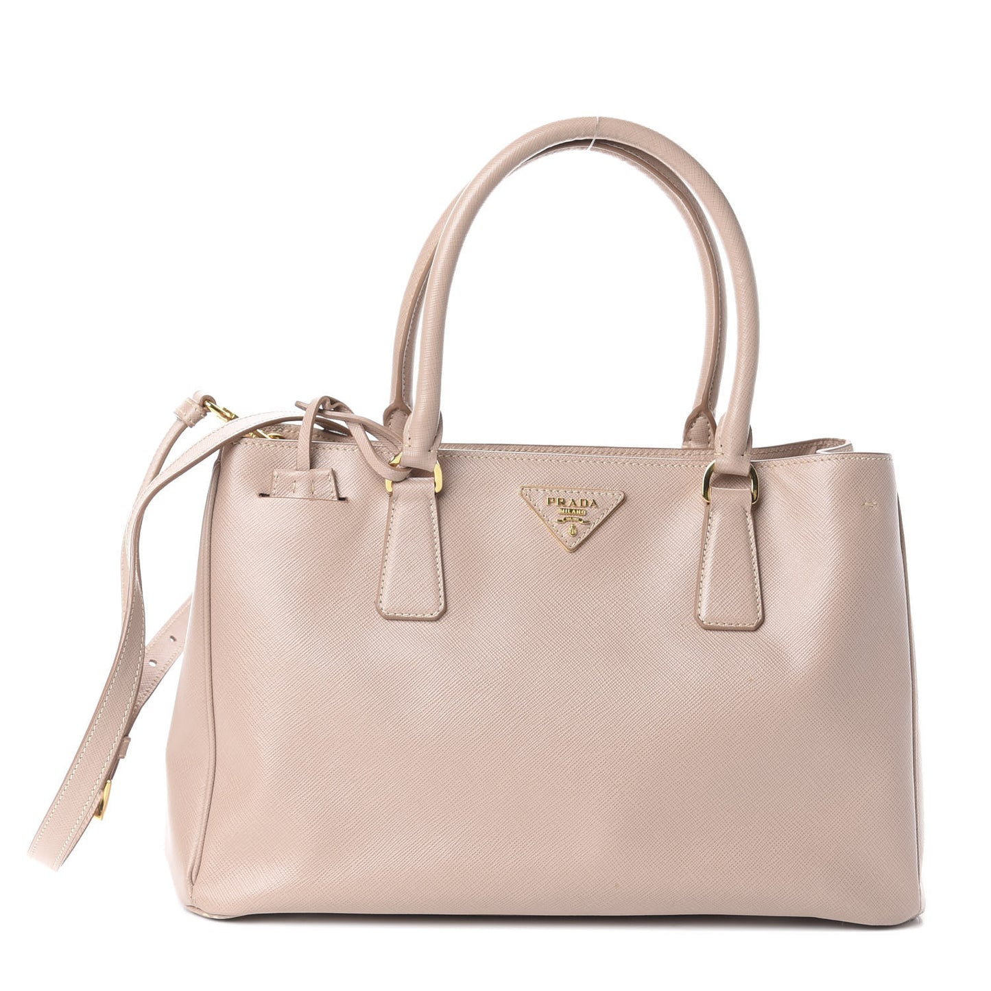 Saffiano Lux Medium Tote Cammeo