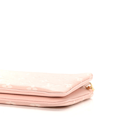 Louis Vuitton Empreinte Monogram Double Zip Pochette Rose 10 of 10