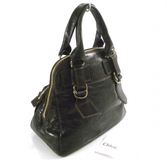 Chloe Leather Large Quilted Bay Tote Brown 3 of 11