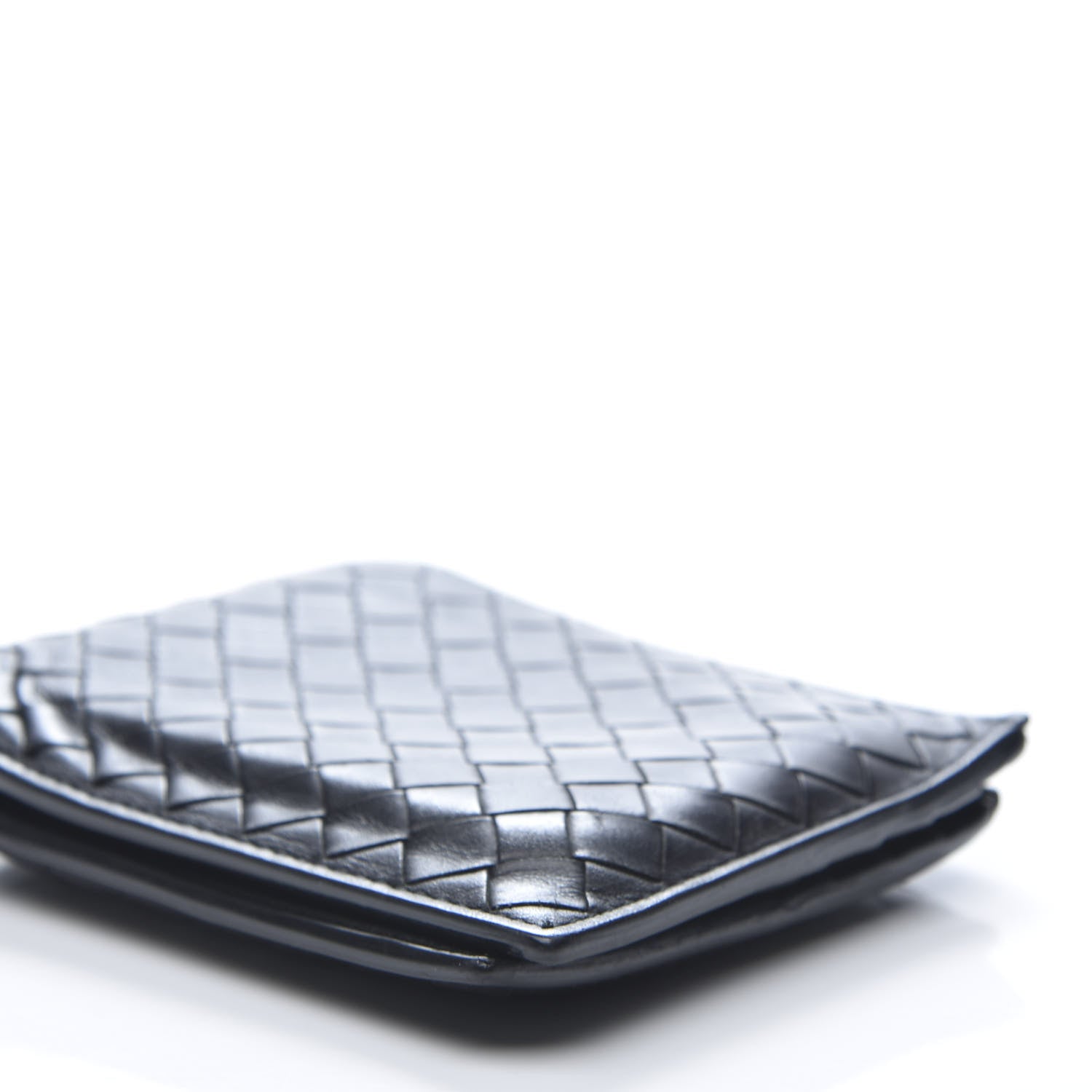 Bottega Veneta Nappa Intrecciato Bi-Fold Wallet Black 9 of 9