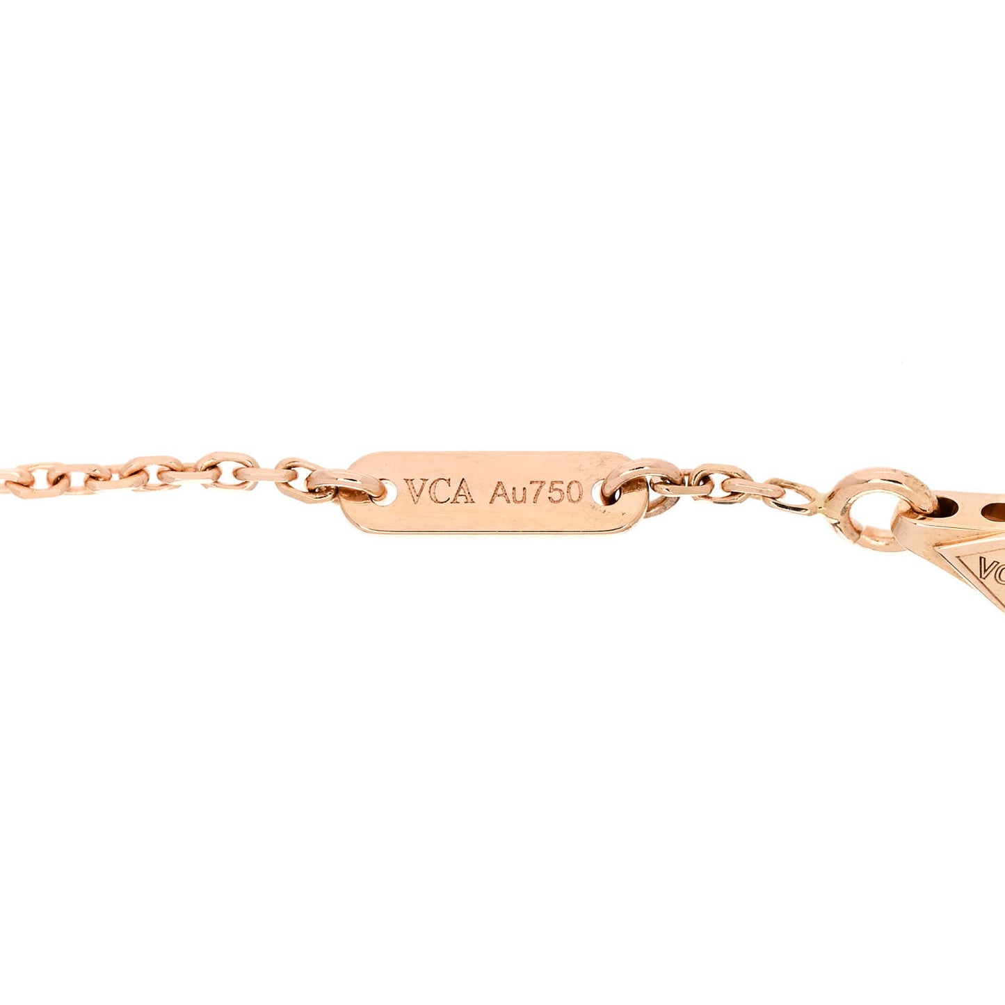 18K Rose Gold Carnelian Sweet Alhambra Bracelet