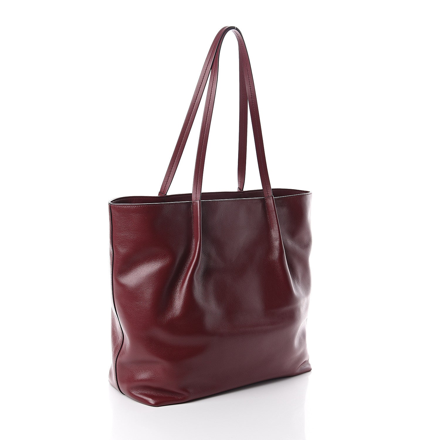 Prada Glace Calfskin City Calfskin Tote Cerise 2 of 8