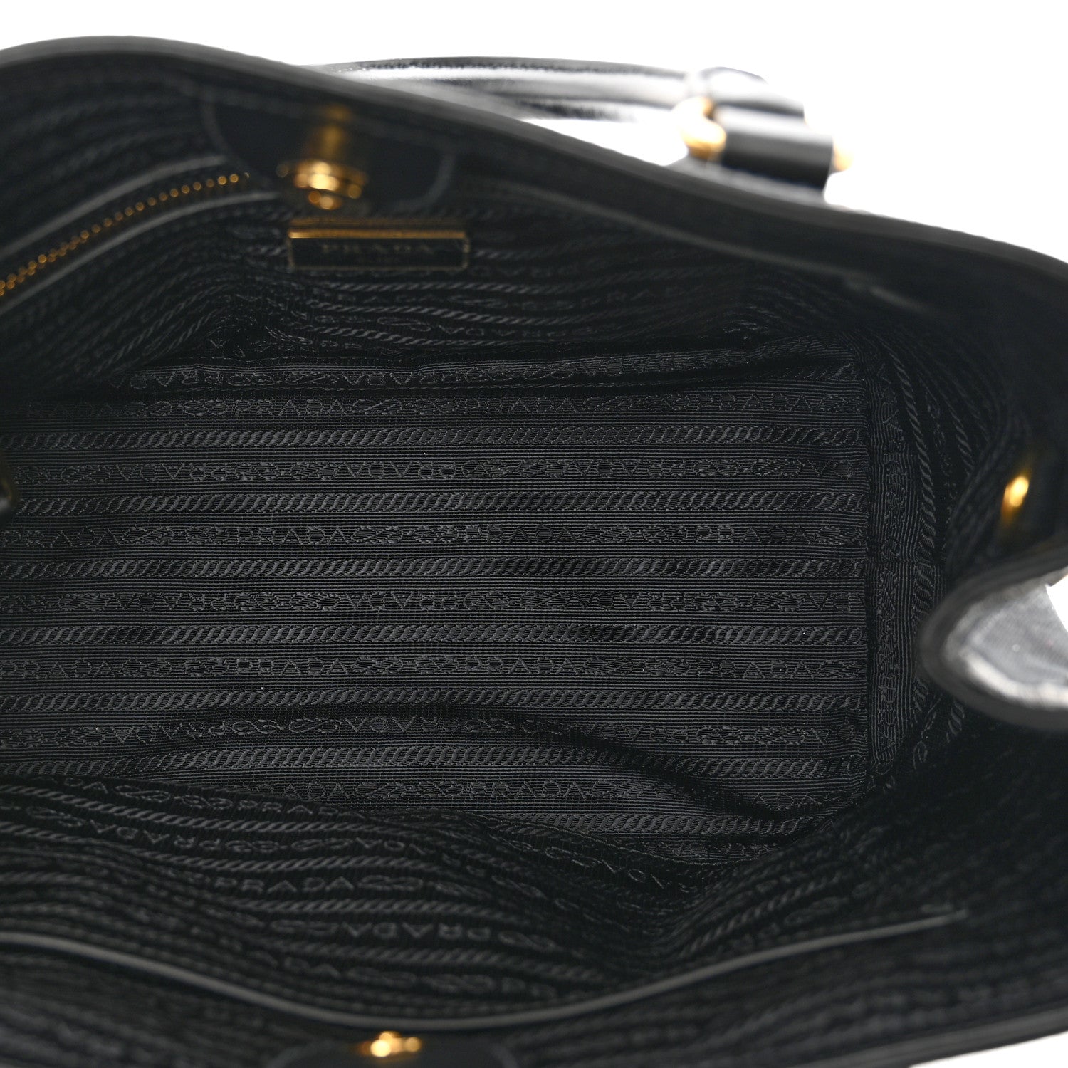 Prada Jacquard Logo Tote Black 6 of 10