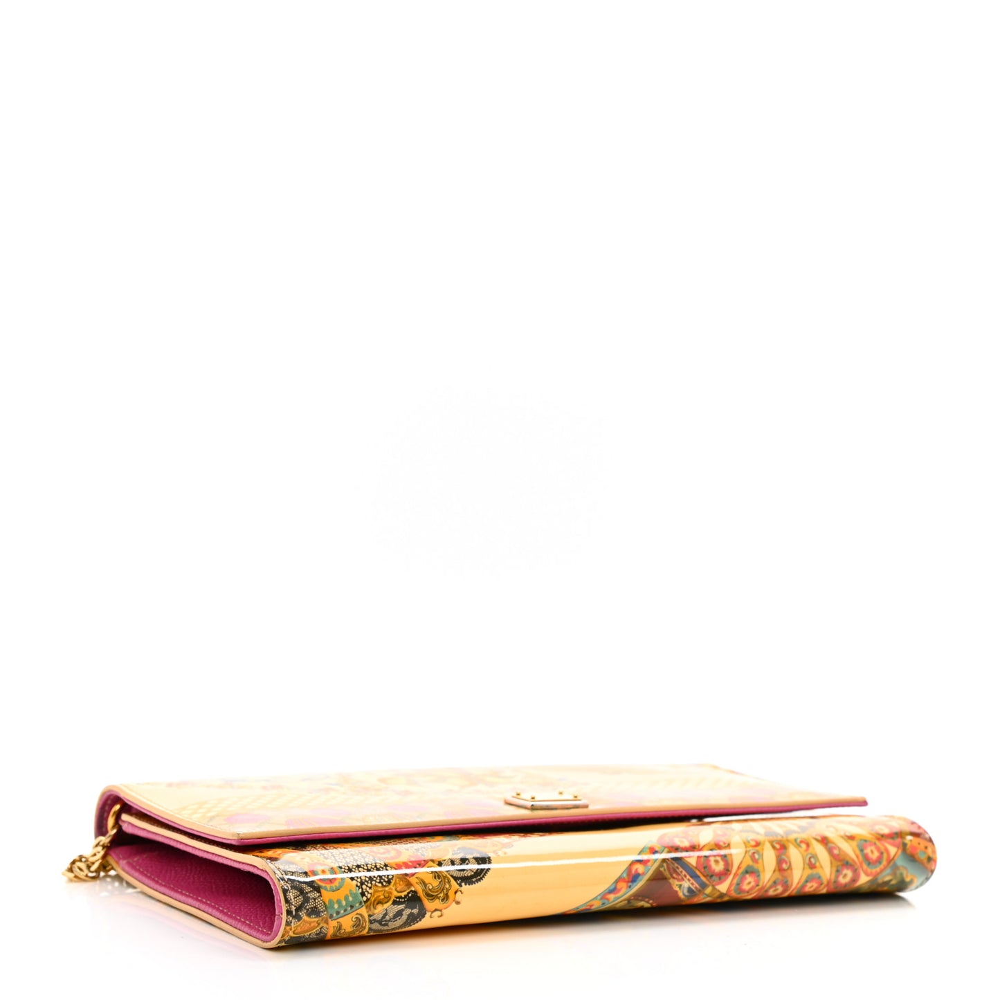 Dauphine Fan Foulard Print Wallet On Chain Multicolor