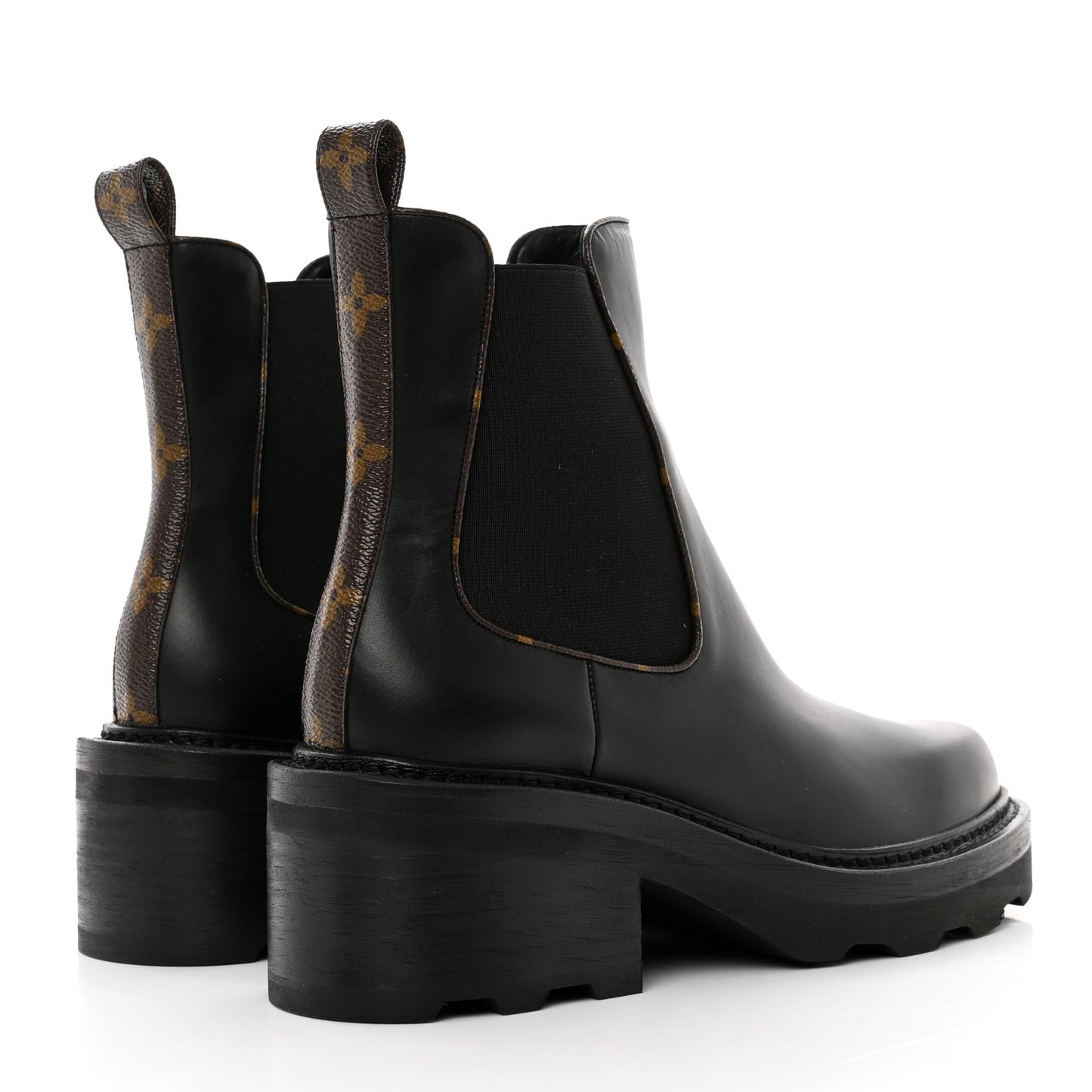 Calfskin Monogram Beaubourg Ankle Boots 39.5 Black