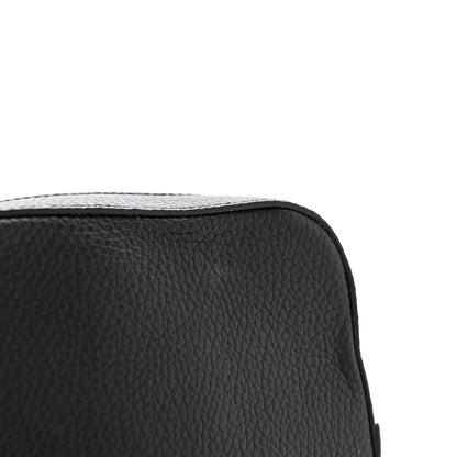 Burberry Pebbled Calfskin Logo Embossed Thornton Messenger Bag Black 12 of 13
