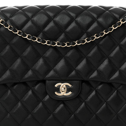 Chanel Caviar Quilted XXL Travel Flap Bag Black 8 of 11