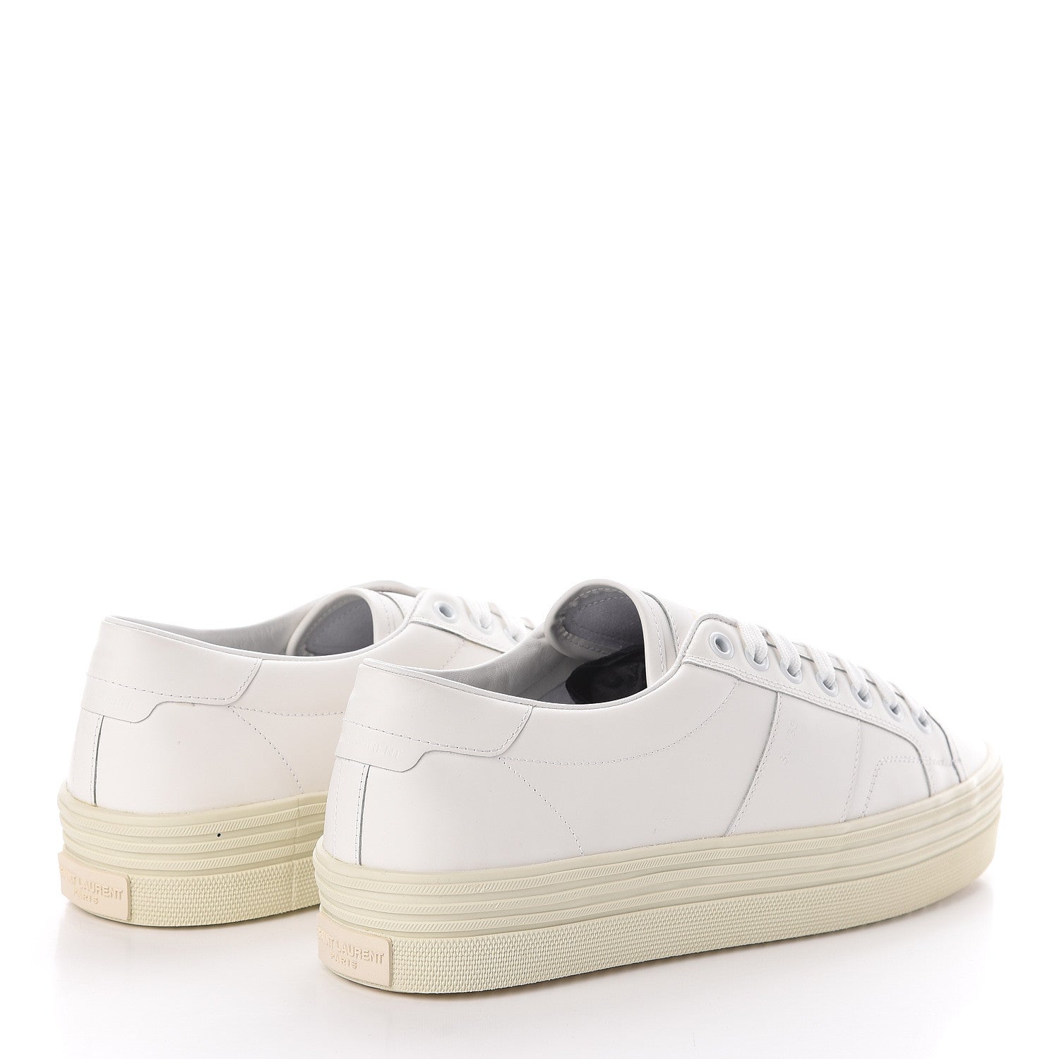 Saint Laurent Calfskin Court Classic Sneakers 40 Off White 4 of 8