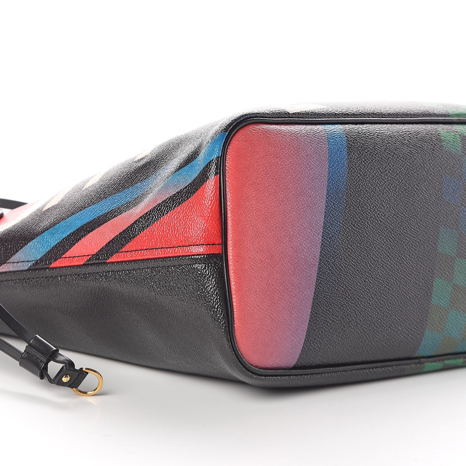 Louis Vuitton Damier Race Neverfull MM Noir Rouge 9 of 10