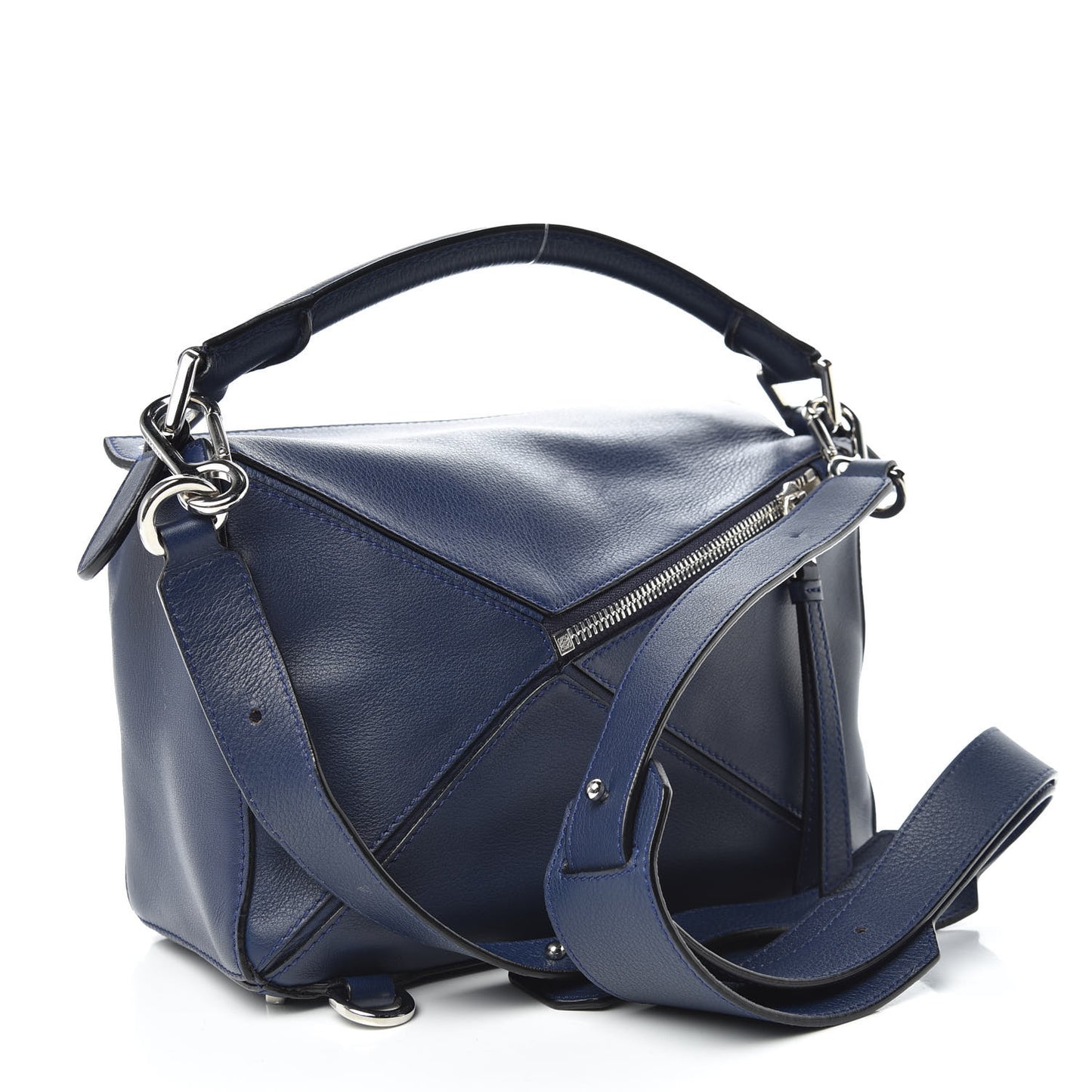 Calfskin Small Puzzle Bag Marine