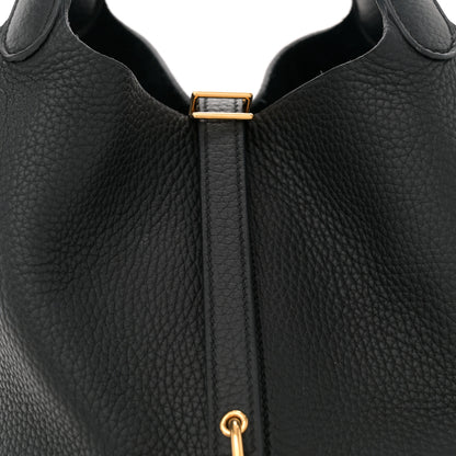 Hermes Taurillon Clemence Picotin Lock 22 MM Black 8 of 12