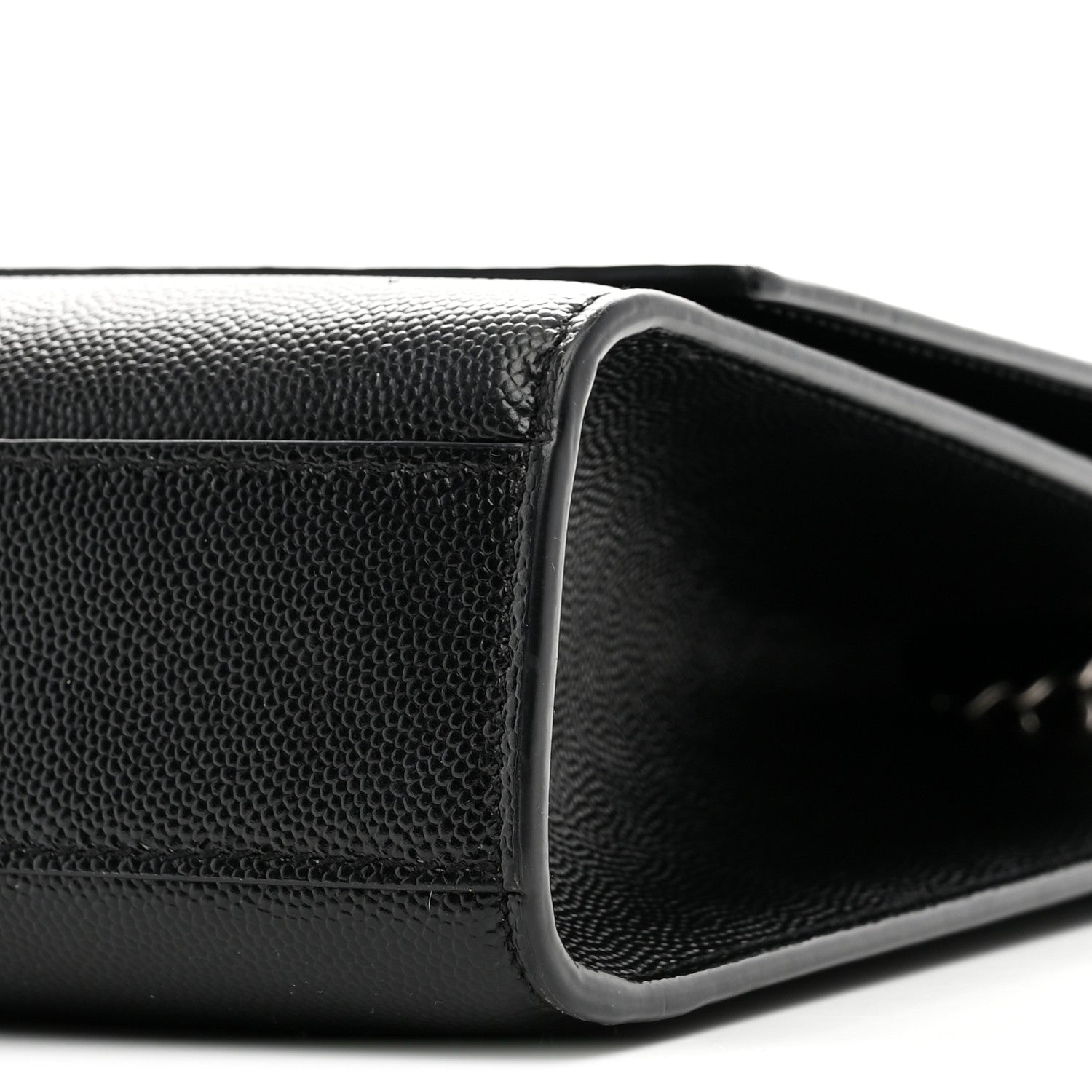 Saint Laurent Grain De Poudre Large Classic Monogram Kate Satchel Black 10 of 10