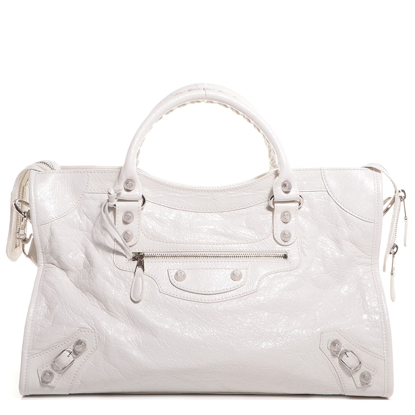 Agneau Giant 12 Silver Hardware City Ivory