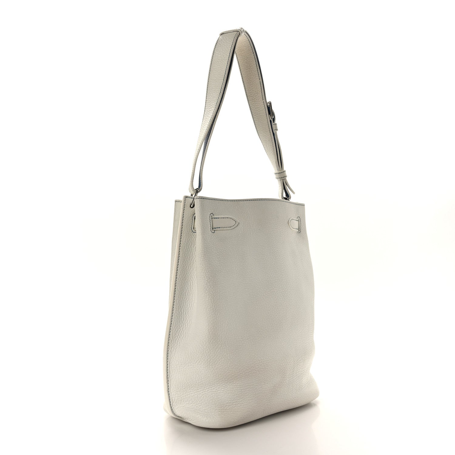 Hermes Taurillon Clemence Verso So Kelly 26 White Mykonos 3 of 9