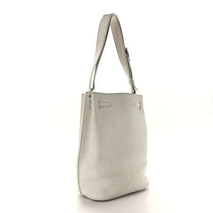 Hermes Taurillon Clemence Verso So Kelly 26 White Mykonos 3 of 9