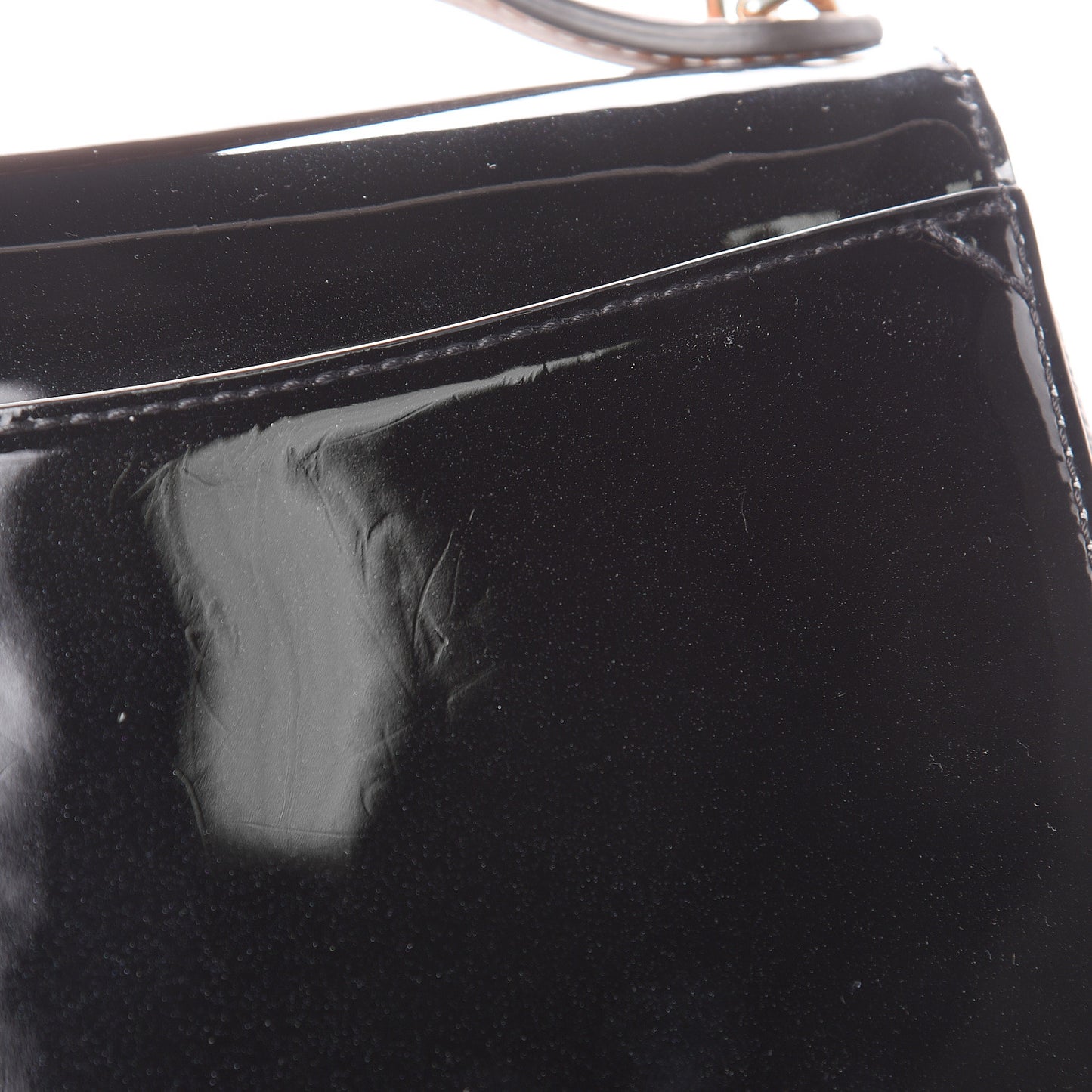 Patent Calfskin Monogram Cherrywood BB Black