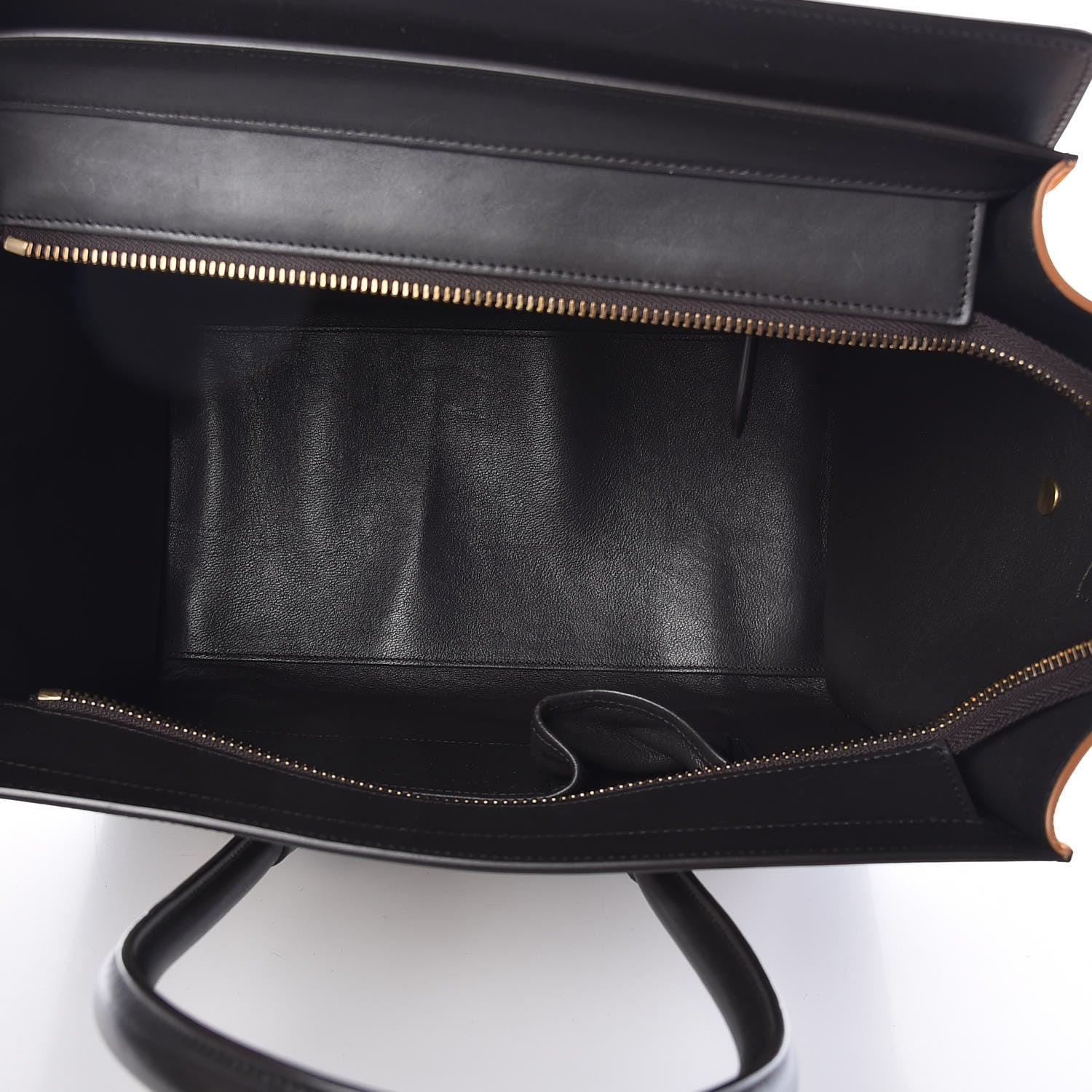 Celine Drummed Calfskin Nubuck Mini Tri-Color Luggage Chalk 5 of 11