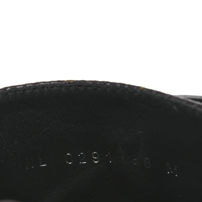 Louis Vuitton Calfskin Monogram Wonderland Flat Ranger Boots 38 Black 10 of 14