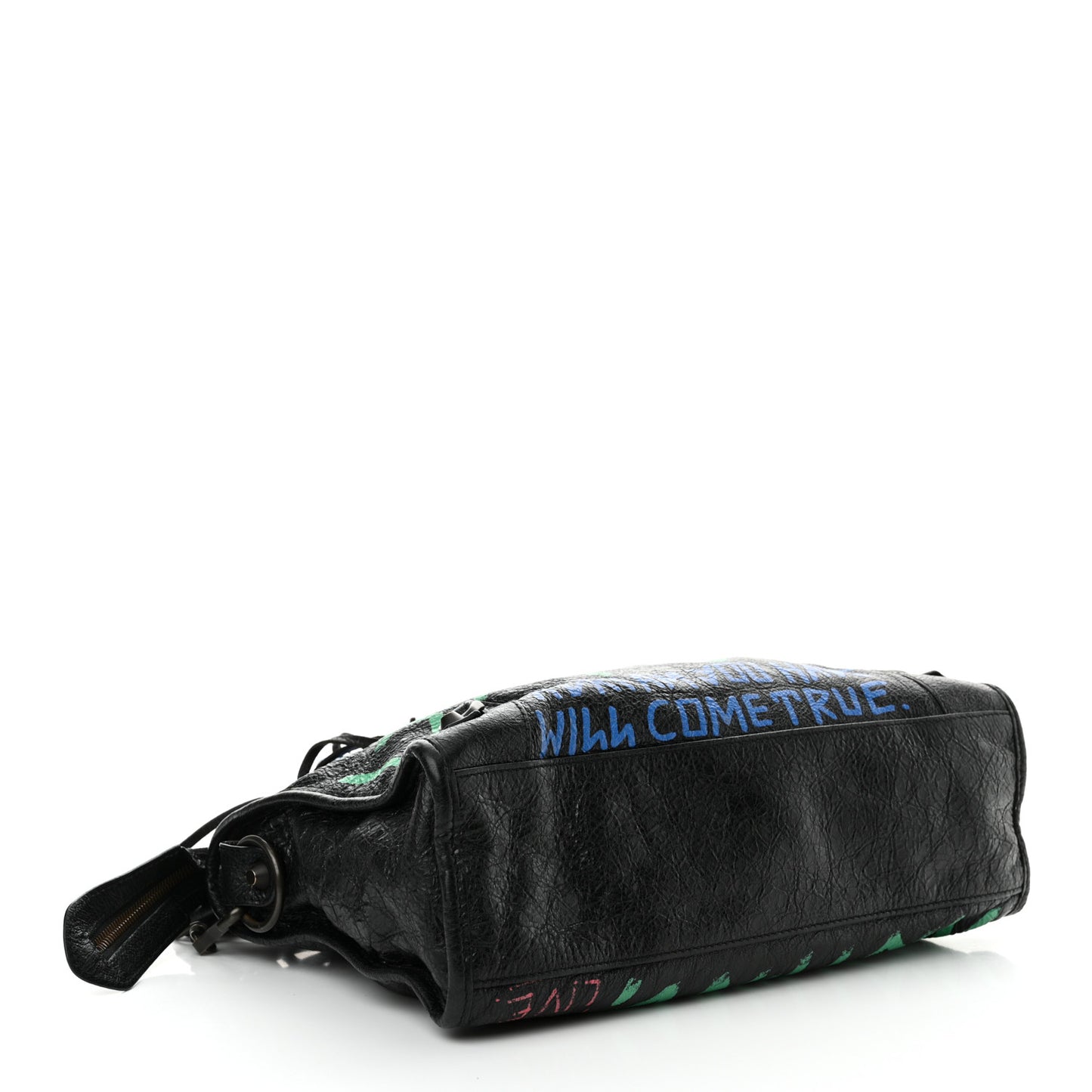 Agneau Graffiti All Over Classic Hardware S City Black Vert Rouge
