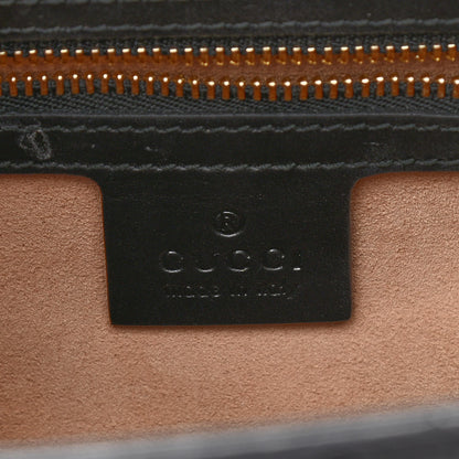 Gucci Guccissima Signature Small Padlock Top Handle Bag Black 6 of 10
