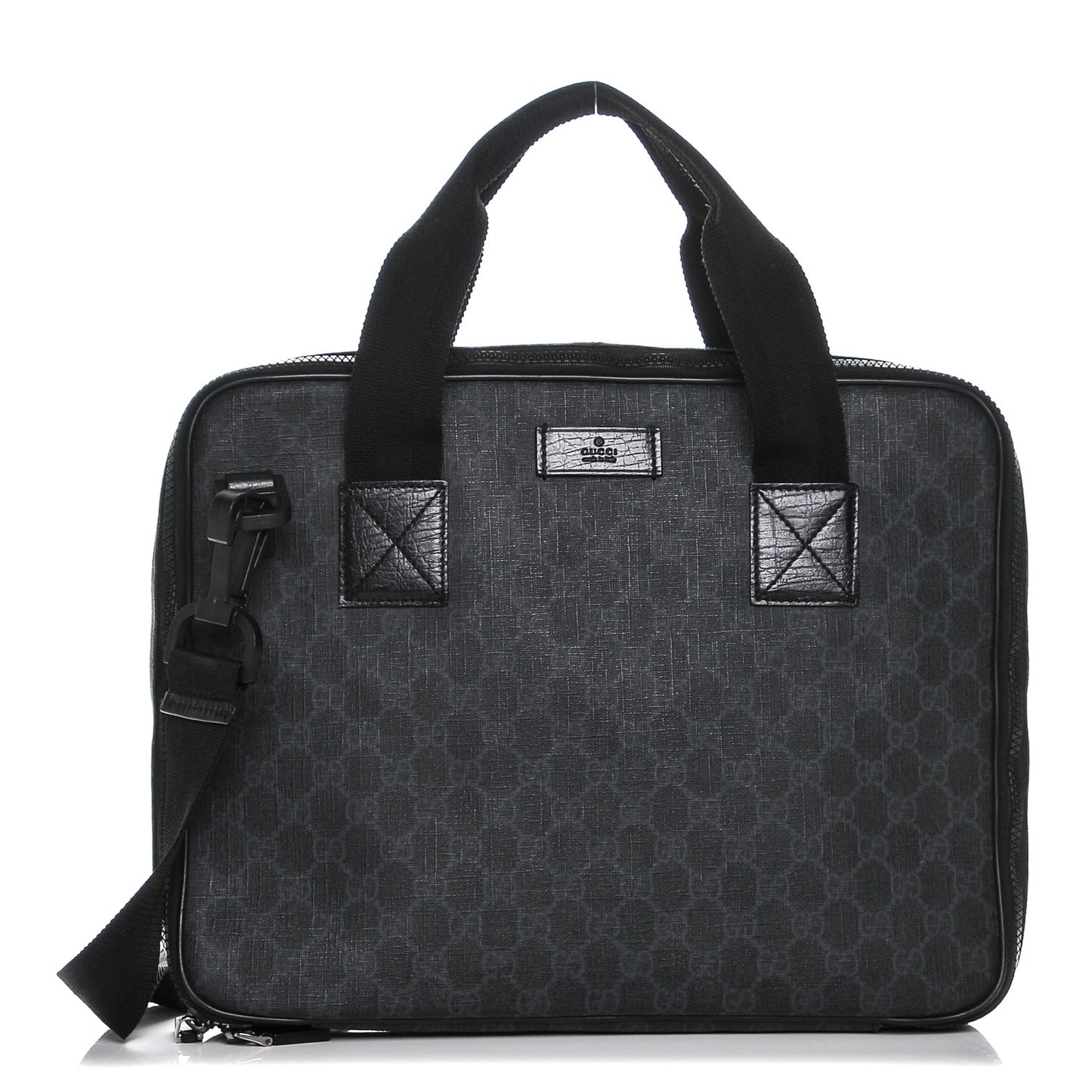 GG Plus Monogram Medium Computer Case Black