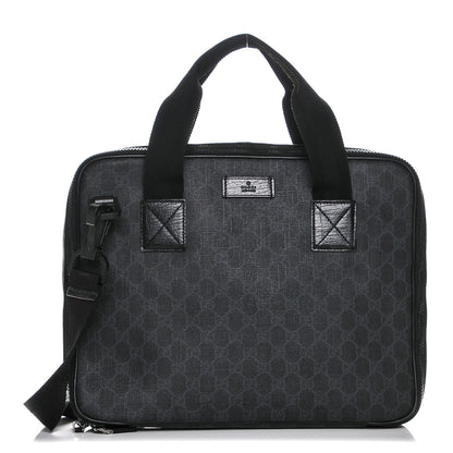 Gucci GG Plus Monogram Medium Computer Case Black 1 of 6