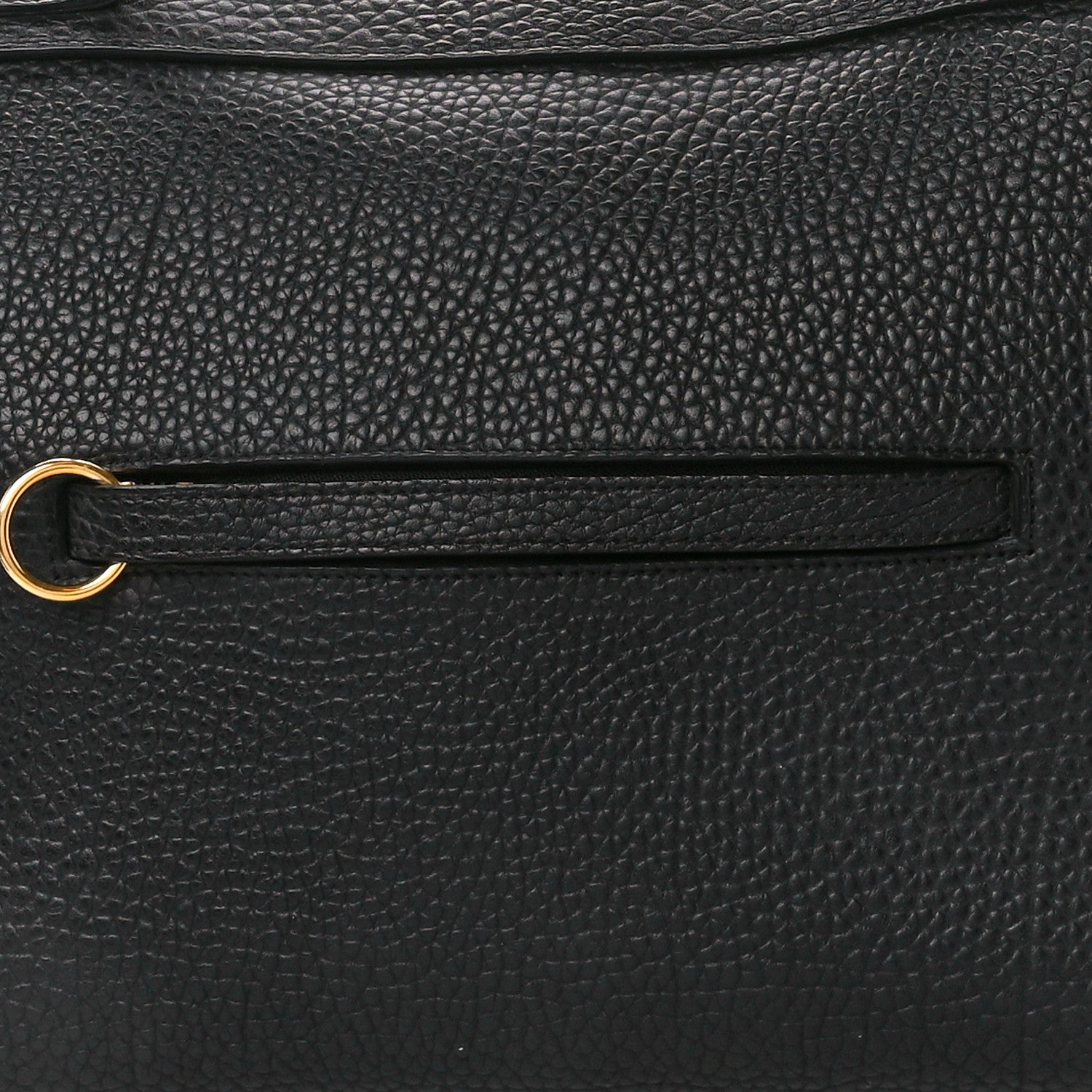 Celine Bullhide Calfskin Medium Ring Bag Black 7 of 13