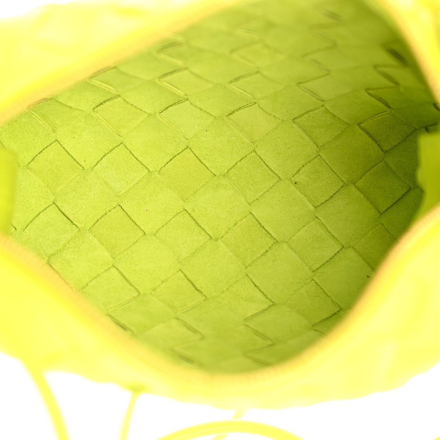 Nappa Intrecciato Mini Loop Camera Bag Acid Kiwi