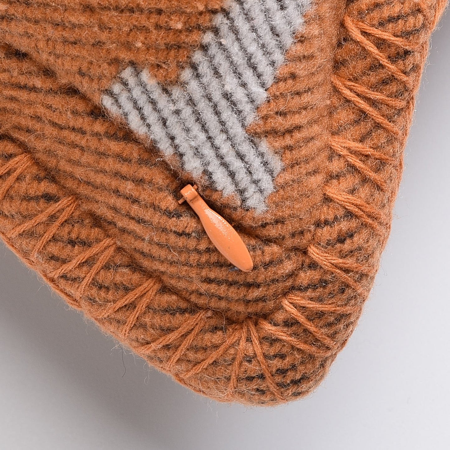 Wool Cashmere Avalon Pillow GM Ecru Potiron