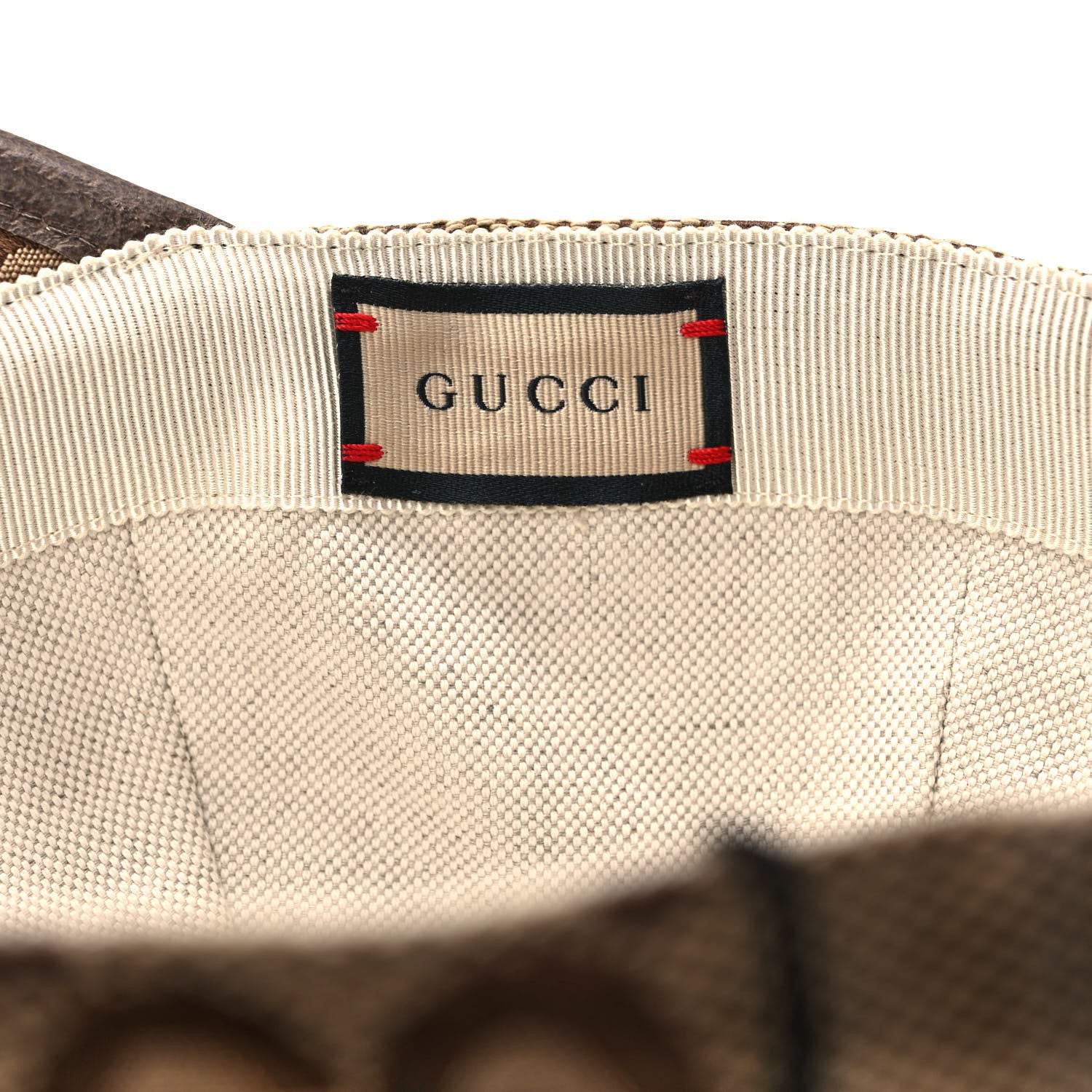 Gucci Monogram Jumbo GG Baseball Hat M 57 Camel Ebony 8 of 9