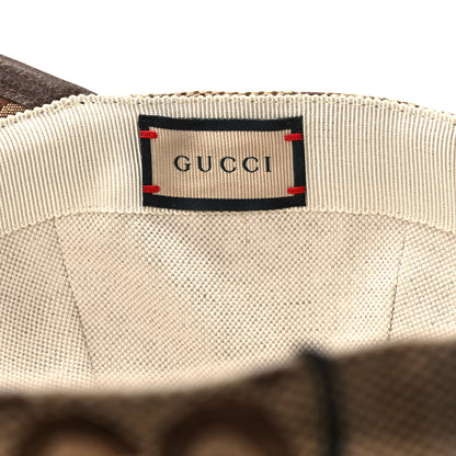 Gucci Monogram Jumbo GG Baseball Hat M 57 Camel Ebony 8 of 9