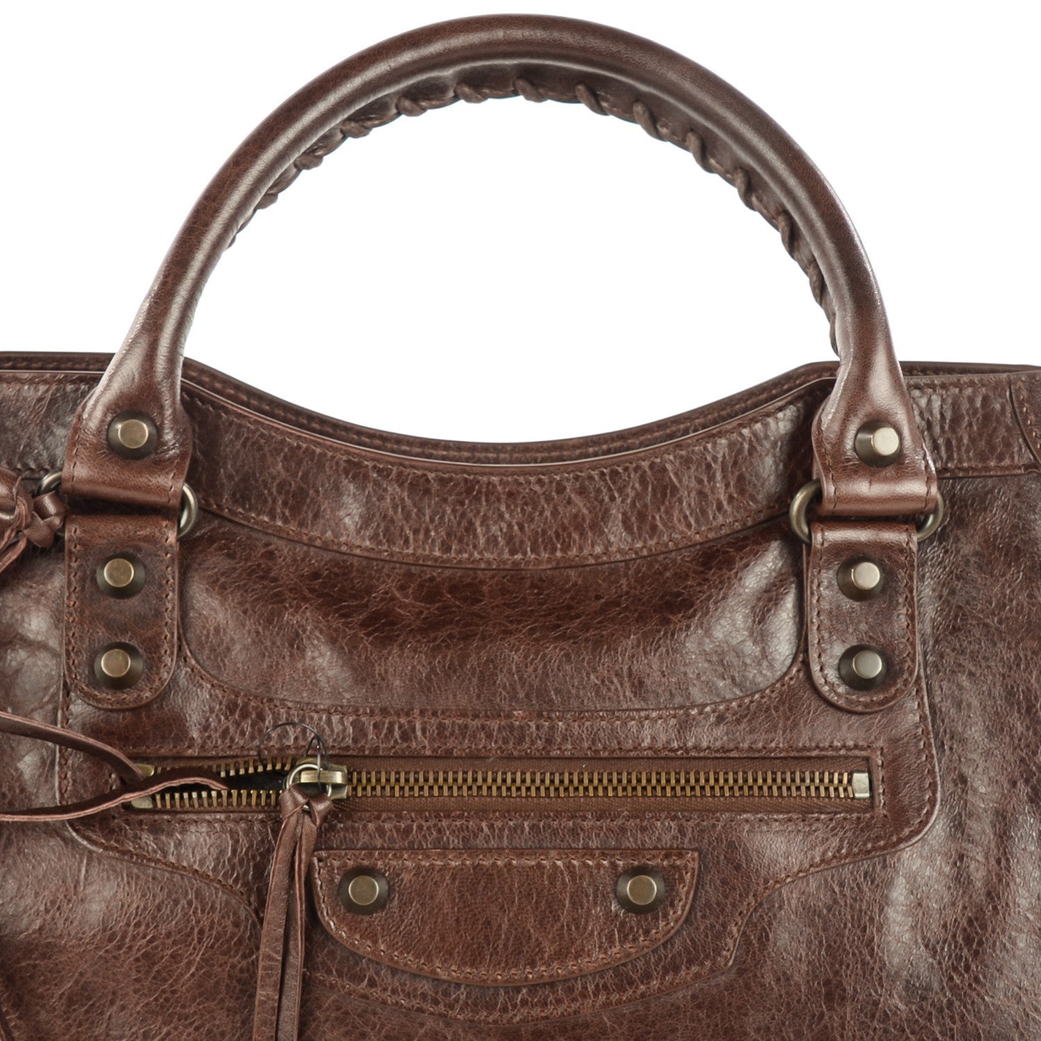 Balenciaga Agneau Classic Hardware City Cigare Fonce 12 of 16