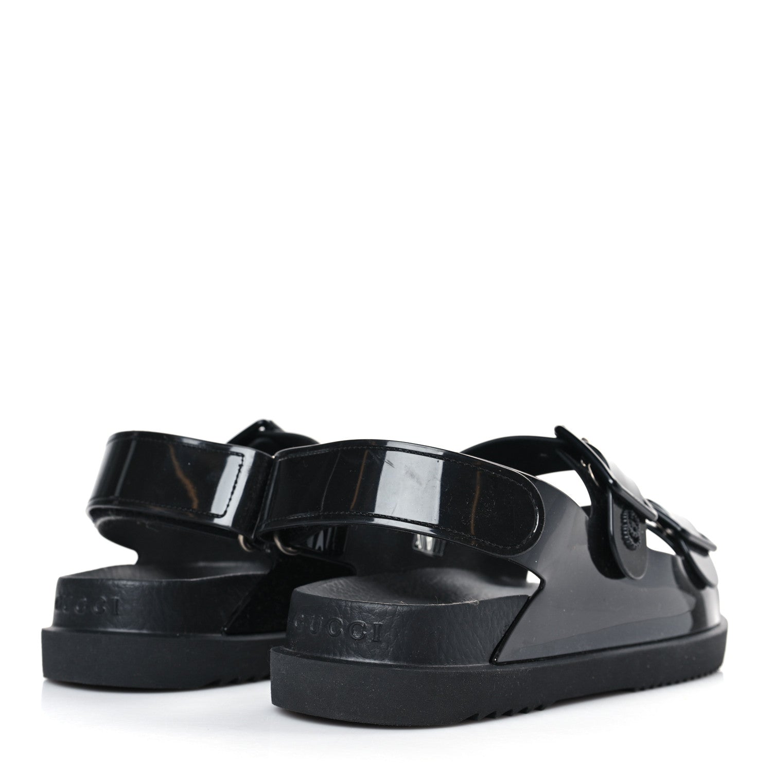 Gucci Rubber Mini Double G Womens Dad Sandals 36 Black 5 of 8