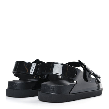 Gucci Rubber Mini Double G Womens Dad Sandals 36 Black 5 of 8