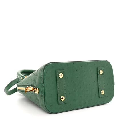 Louis Vuitton Ostrich Alma BB Menthe 4 of 9