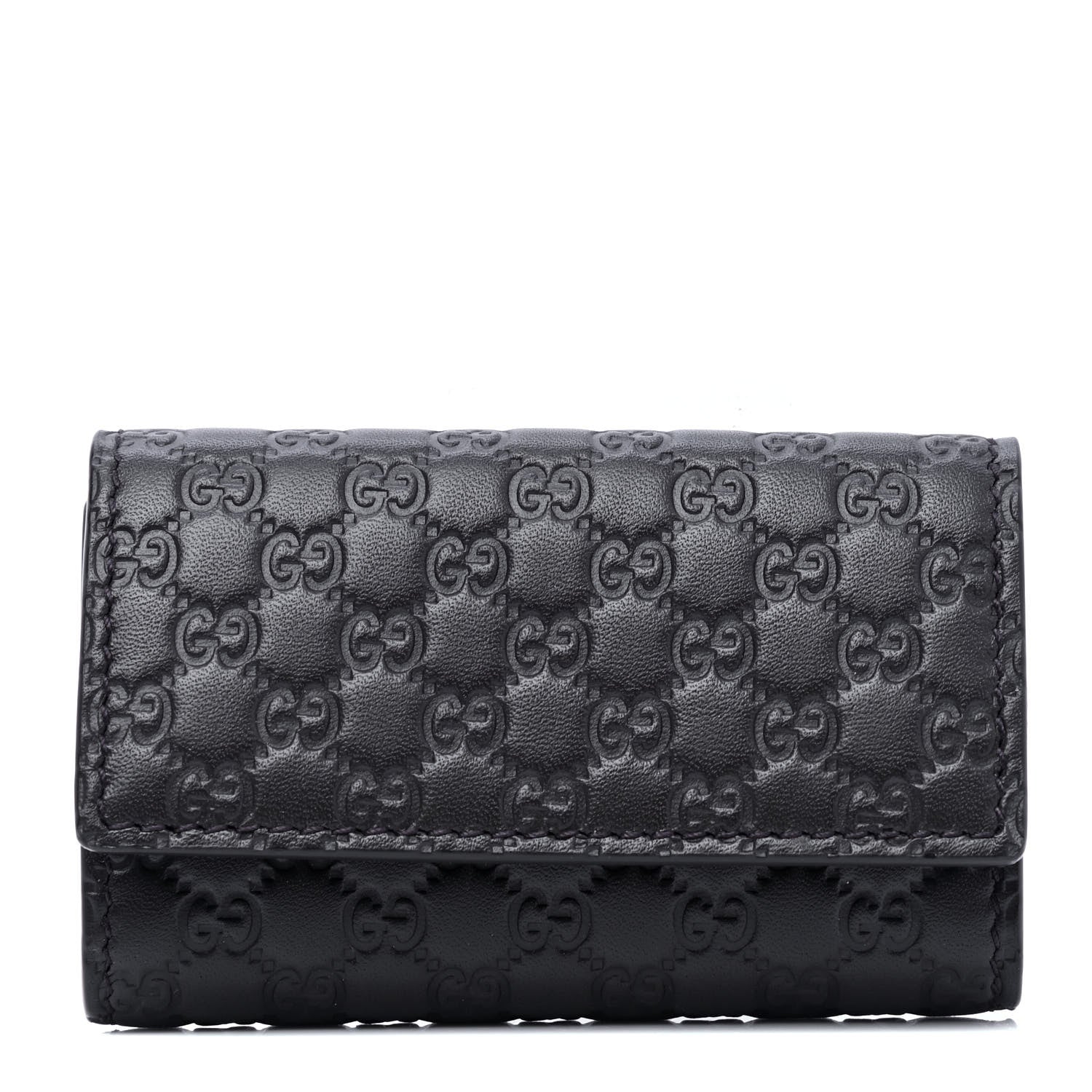Gucci Microguccissima 6 Key Holder Case Black 1 of 5