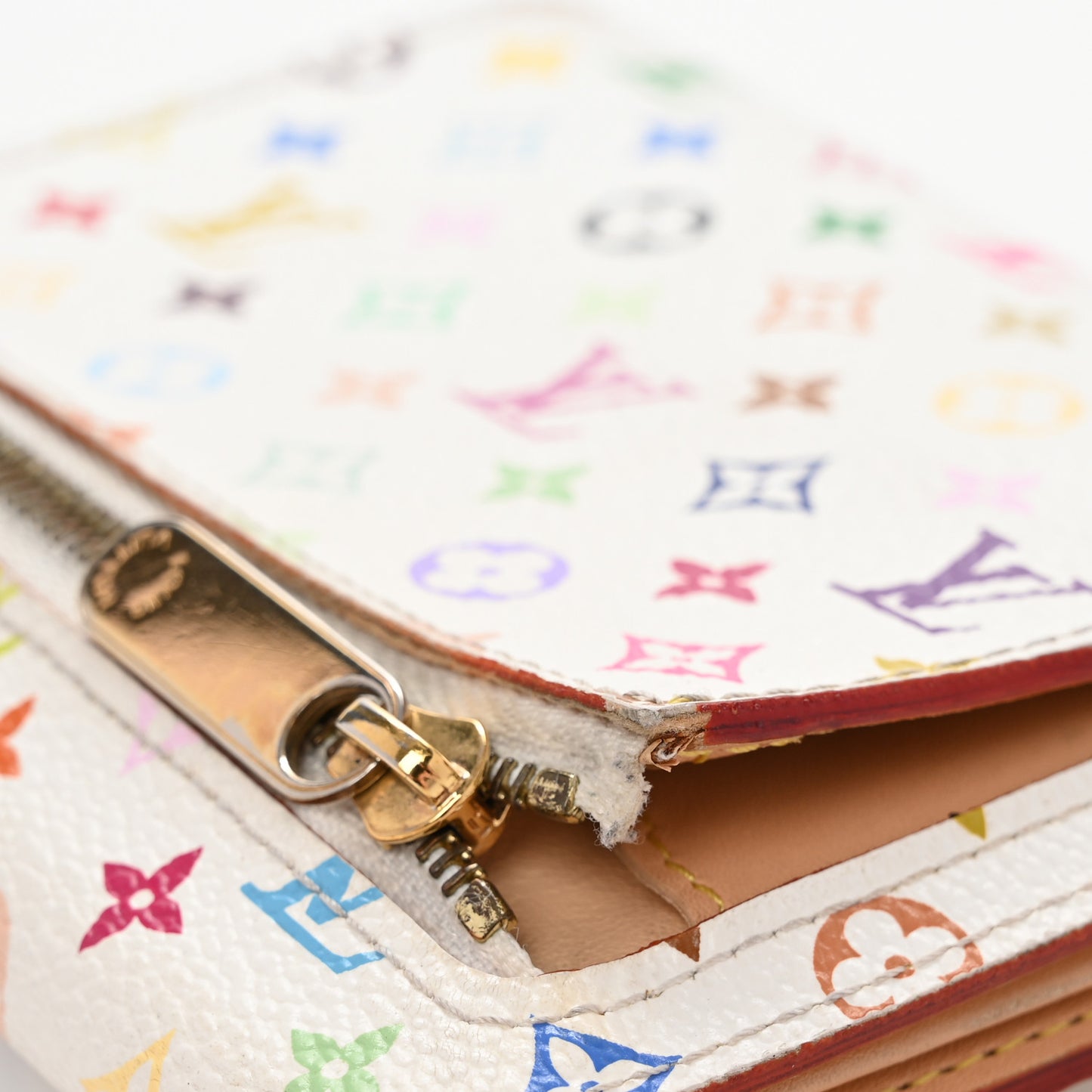 Monogram Multicolor Koala Wallet White