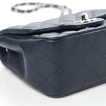 Chanel Caviar Quilted Mini Square Flap Navy 8 of 10