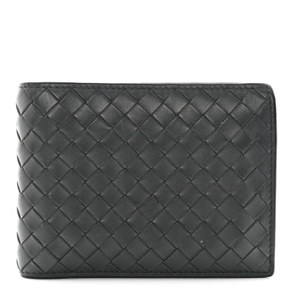 Bottega Veneta Nappa Intrecciato Bi-Fold Wallet Grey 1 of 12