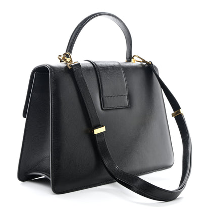 Tom Ford Shiny Goatskin Medium 001 Top Handle Bag Black 3 of 13