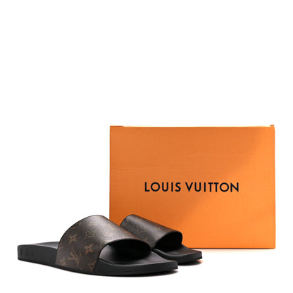 Louis Vuitton Rubber Monogram Mens Waterfront Mules 11 Macassar 10 of 10