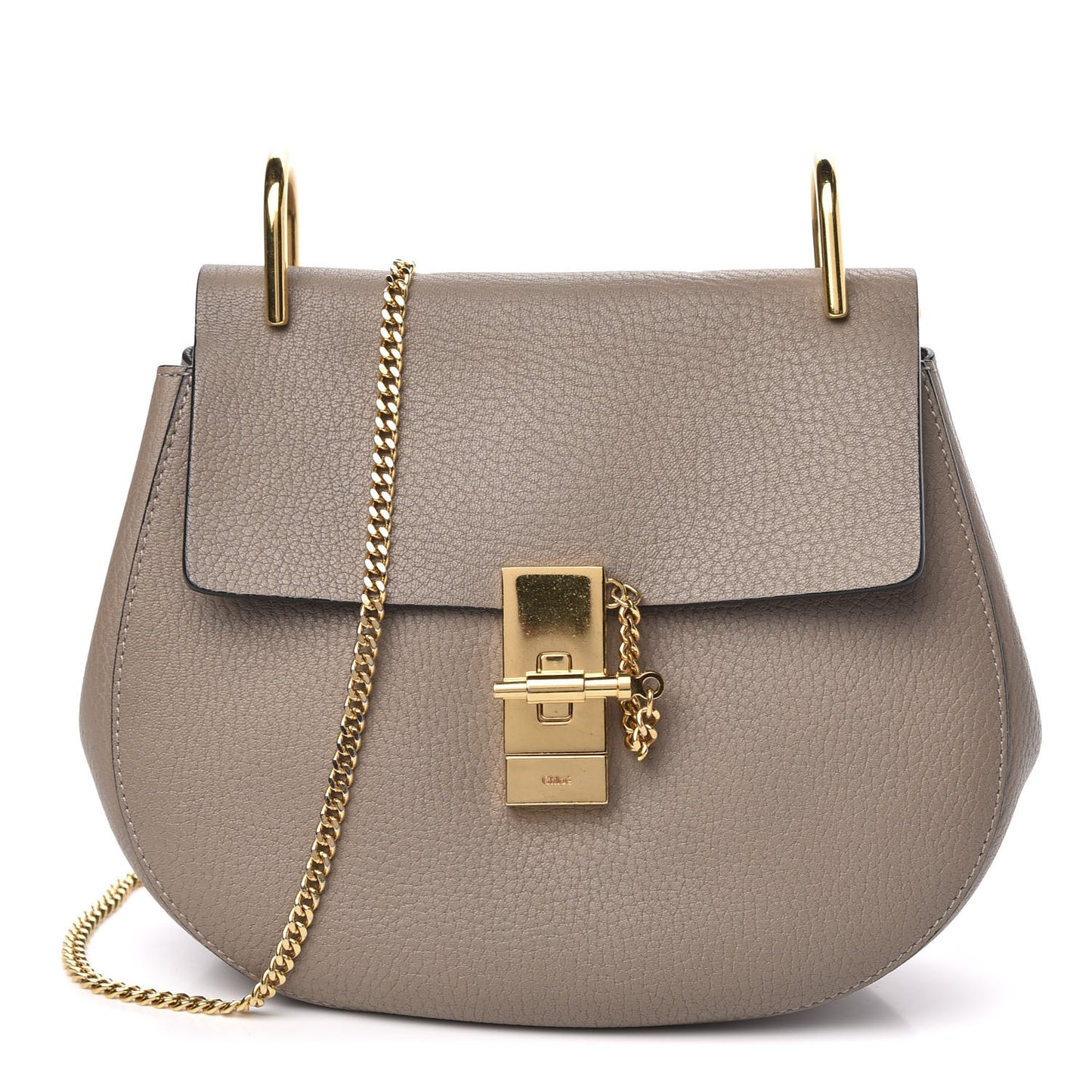 Grained Lambskin Drew Shoulder Bag