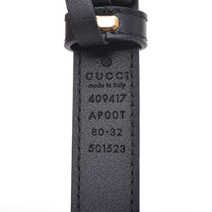 Gucci Calfskin Double G 20mm Belt 80 32 Black 4 of 7