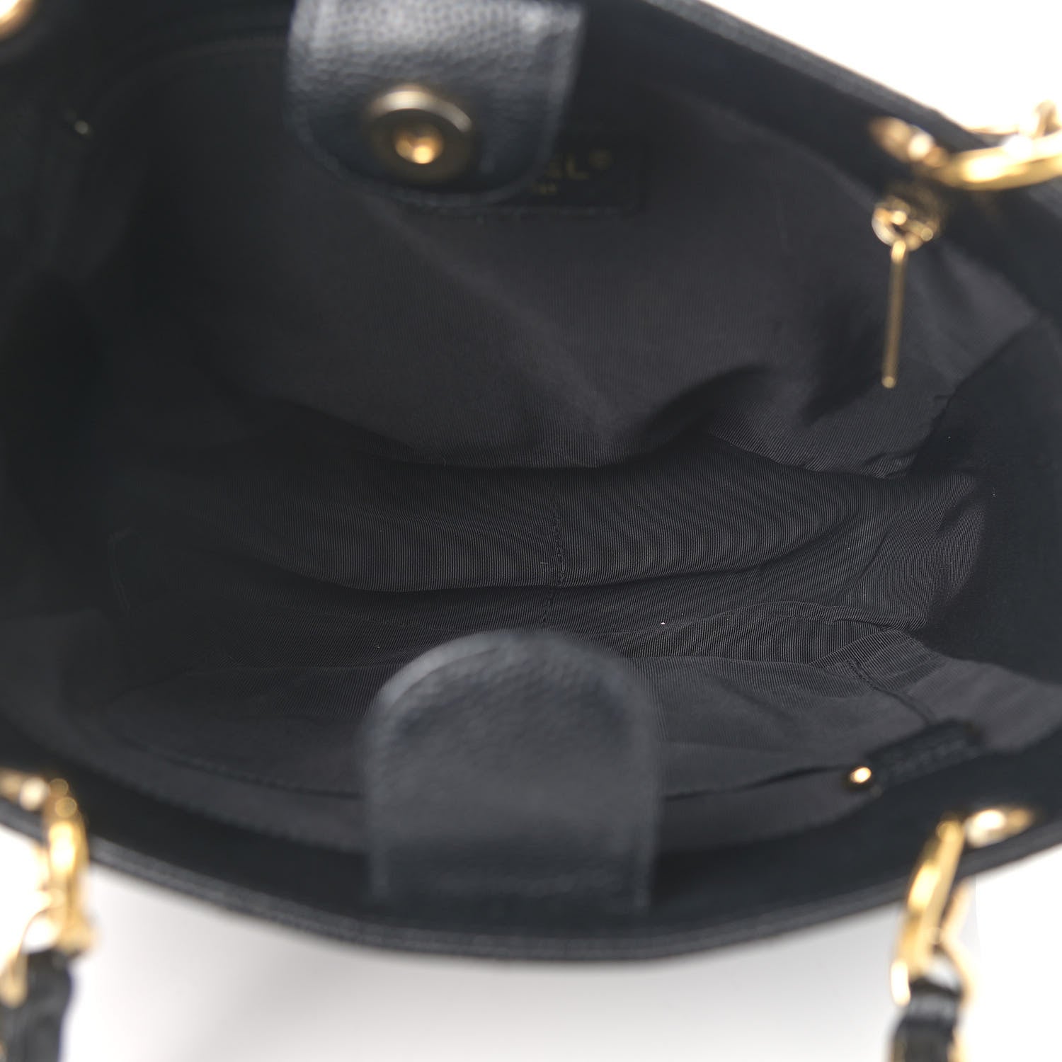 Chanel Caviar Quilted Petit Shopping Tote PST Black 5 of 11