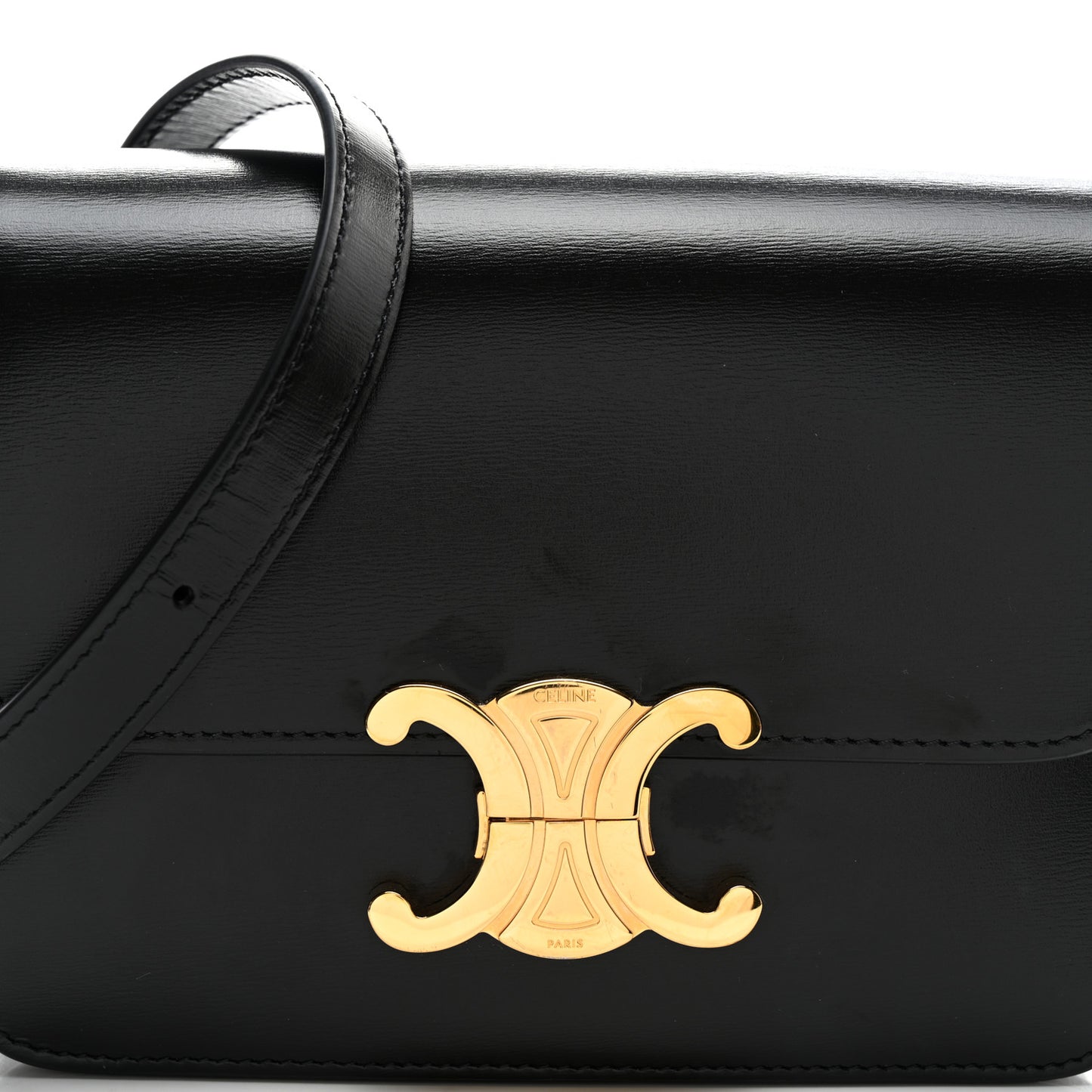 Shiny Calfskin Teen Triomphe Black