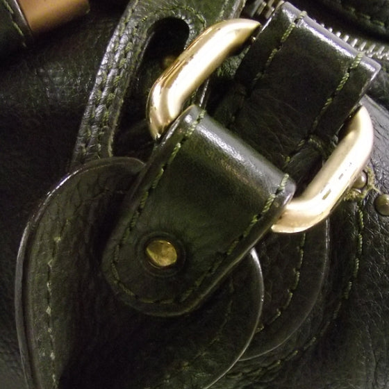 Leather Medium Paddington Satchel Kaki