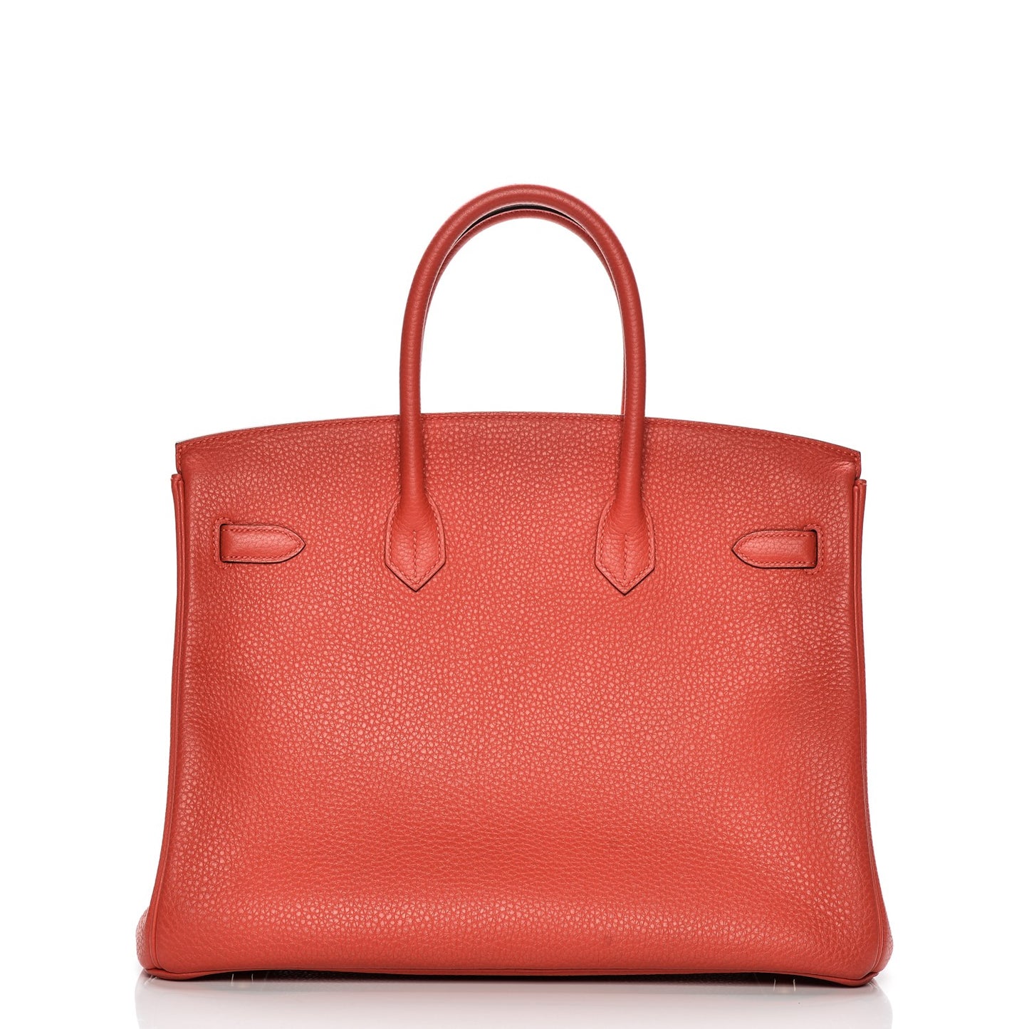 Taurillon Clemence Birkin 35 Rouge Pivoine