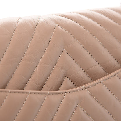 Chanel Aged Calfskin Chevron Quilted 2.55 Reissue 226 Flap Beige 8 of 11