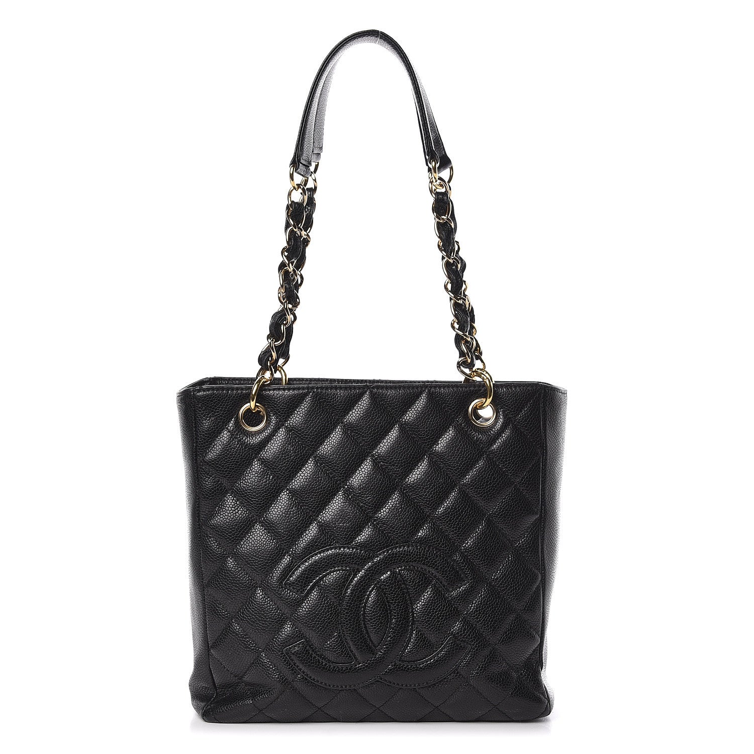Chanel Caviar Quilted Petit Shopping Tote PST Black 1 of 16