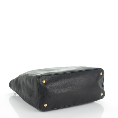 Prada Vitello Daino Tote Nero Black 4 of 8